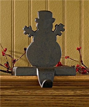 Snowman Stocking Hanger Iron