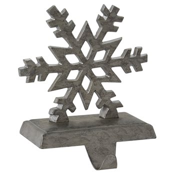 Snowflake Stocking Hanger Galvanized