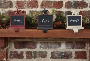 Chalkboard Stocking Hangr Iron