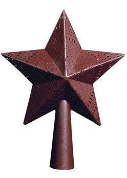 Star Tree Topper 9" Red