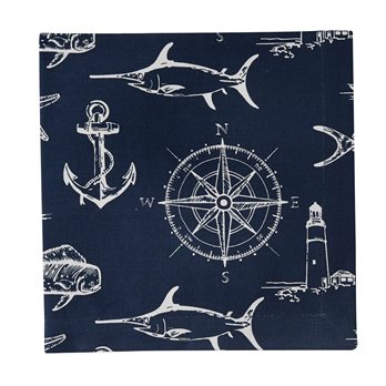 Captain'S Quarters Napkin - Navy