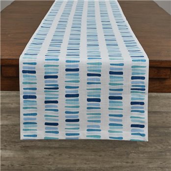 Oceana Blocks Table Runner 15X72