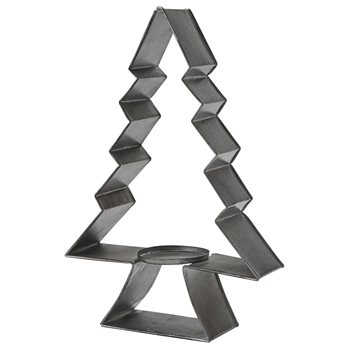 Tree Shape Pillar Holder Galvanized