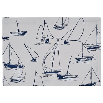 Sailboats Placemat - White