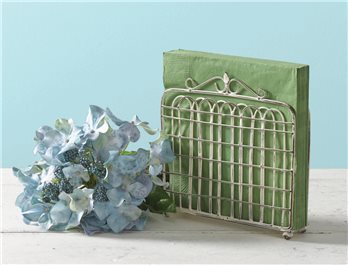 Garden Gate Napkin Holder Cream