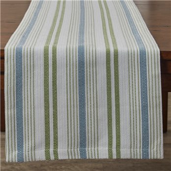 Succulents Stripe Table Runner 15X72