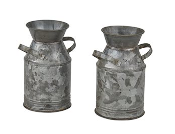 Galvanized Milk Can Salt and Pepper Set