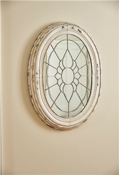 Window Frame Mirror Aged Cream