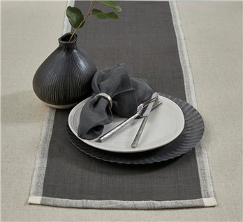 Parker Table Runner 15X72 Slate