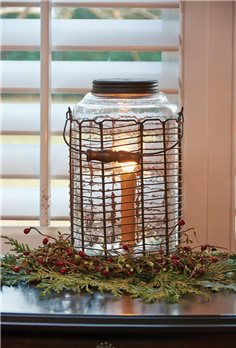 Wire Jar Lamp