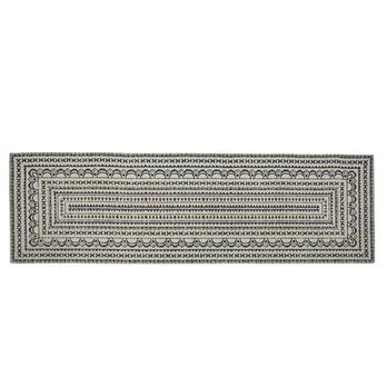 Zuri Medallion Woven Rug 2X6 Navy