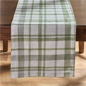 Greenlee Printed Plaid Table Runner 14X54