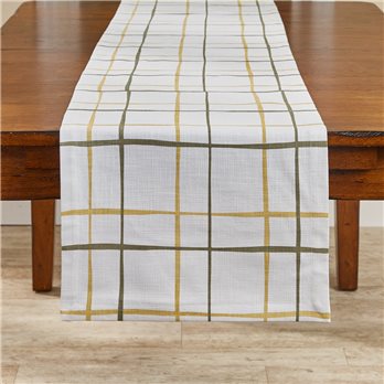 Phoenix Plaid Table Runner 15X72