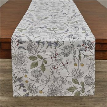 Chloe Floret Printed Table Runner 15X72