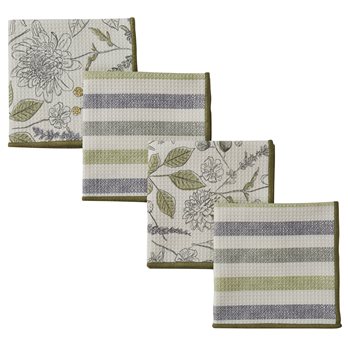 Chloe Printed Set Of 4 Dishcloths