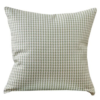 Houndstooth Pillow Cover 18 Blu/Grn