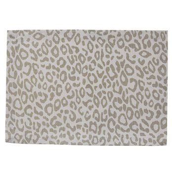 Safari Leopard Printed Placemat - Natural