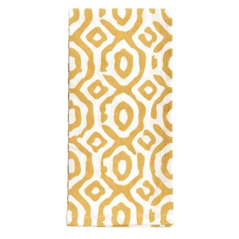 Golden Geo Dishtowel