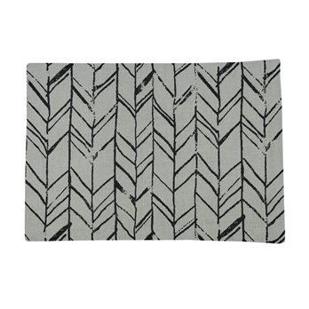 Distressed Herringbone Jacquard Placemat