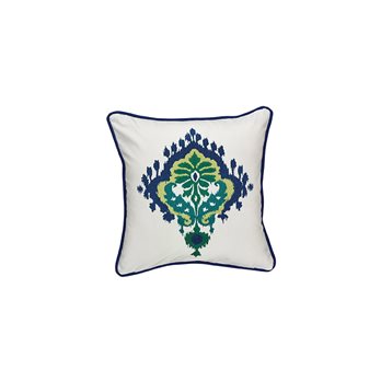 Majolica Emb Pillow Cover 18"