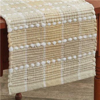 Cocoa Butter Chindi Table Runner 13X36