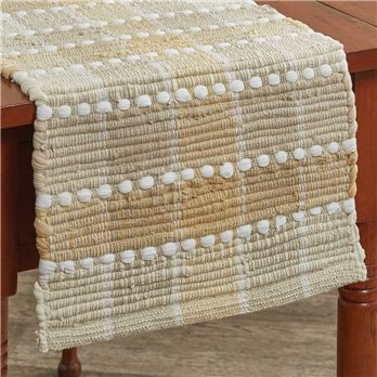 Cocoa Butter Chindi Table Runner 13X54