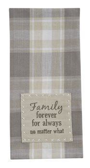 Weathered Oak Decorative Dishtowel