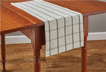 Mercantile Windowpane Table Runner 13X36