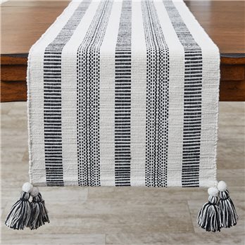 Raven Stripe Table Runner 15X72