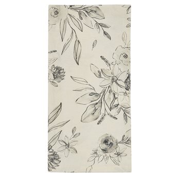 Midnight Floral Dishtowel