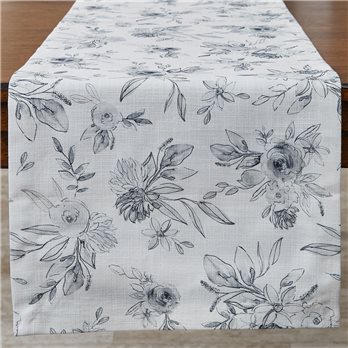 Midnight Floral Table Runner 15X54