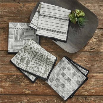 Urban Printed Set Of 4 Dishcloths