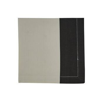 Ebony & Ivory Color Block Napkin