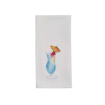 Tropical Drink Towel - Blue Hawaiian