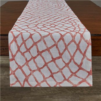 Seaview Table Runner 15X72 Coral