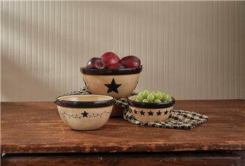 Star Vine Mixing Bowls S/3