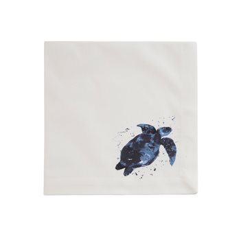 Deep Blue Sea Printed Turtle Napkin