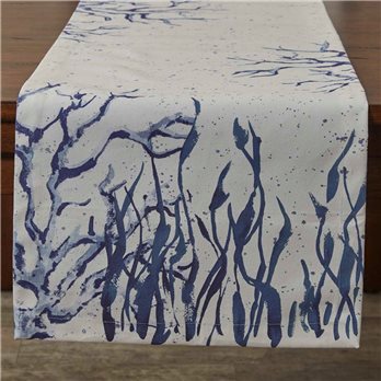 Deep Blue Sea Printed Table Runner 15X72