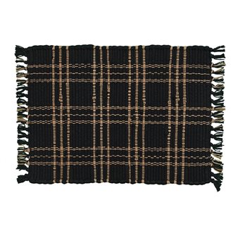 Sturbridge Chindi Placemat-Black