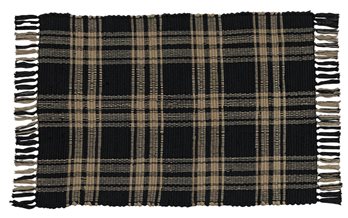 Sturbridge Rag Rug 24X42 Black