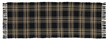 Sturbridge Rag Rug 24X72 Black