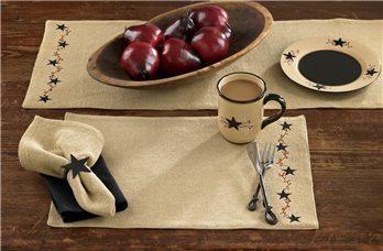 Burlap Star Placemat