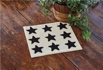 Nine Black Stars Accent Mat