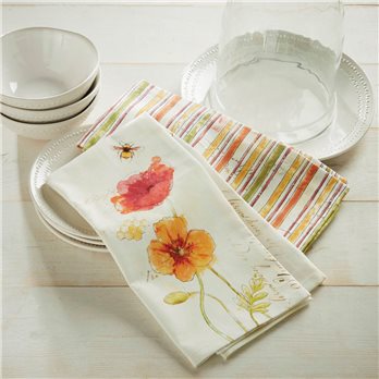 Poppies Dishtowel S/2