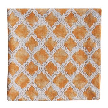 Watercolor Geo Apricot Napkin