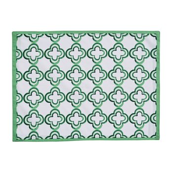 Geo Reversible Placemat - Green