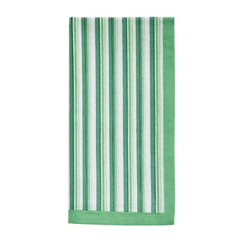 Geo Printed Stripe Napkin - Green