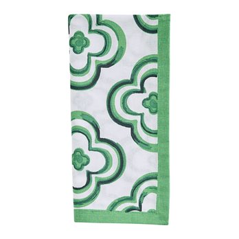 Geo Printed Napkin - Green