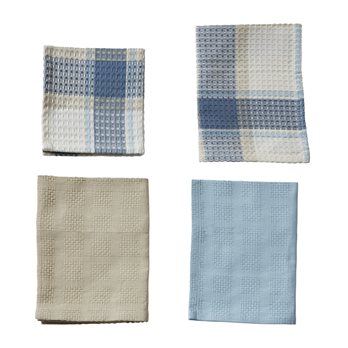 Aviary 3 Dishtowel/1 Dishcloth Set