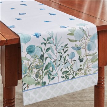 Eucalyptus Greens Table Runner 13X54